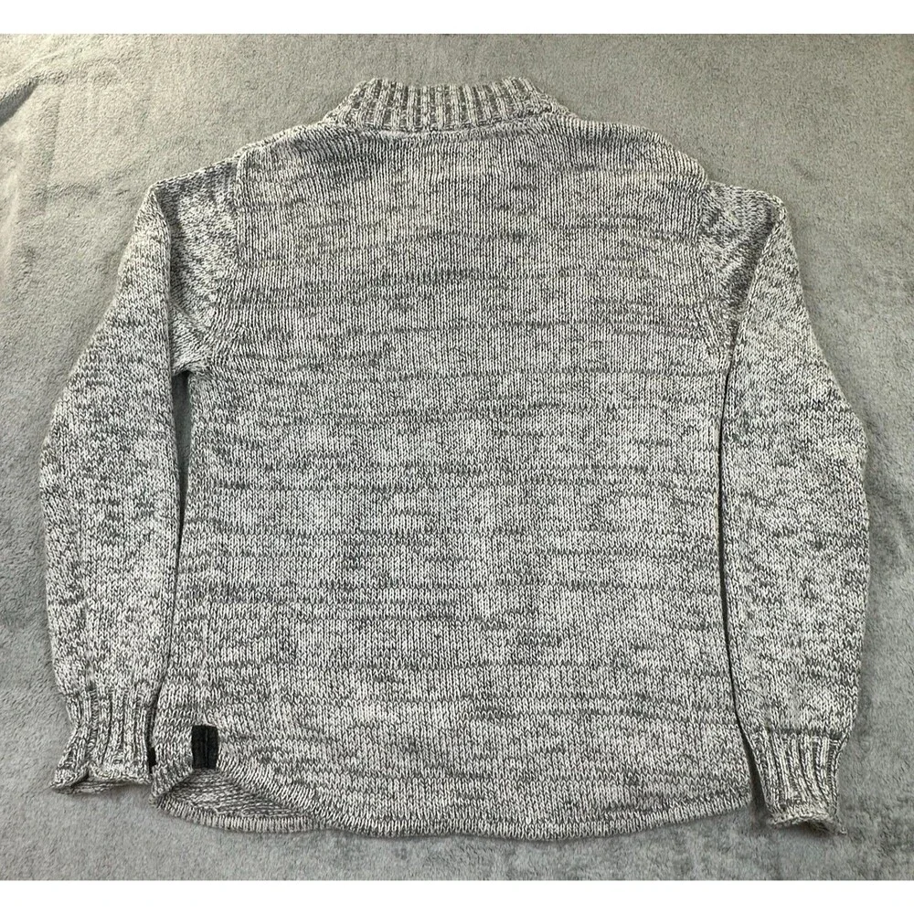 Outpost Makers Men’s Shawl Collar Henley Sweater Gray Knit Button Pullover L